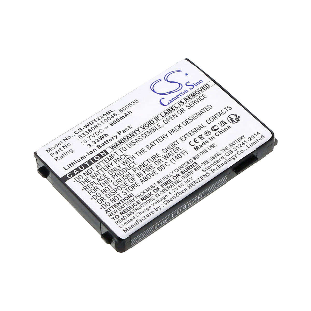 Replacement Battery for Unitech | Wasp | Falcon | Datalogic | PSC PT630 – Barcode Scanner – 900mAh / 3.7V