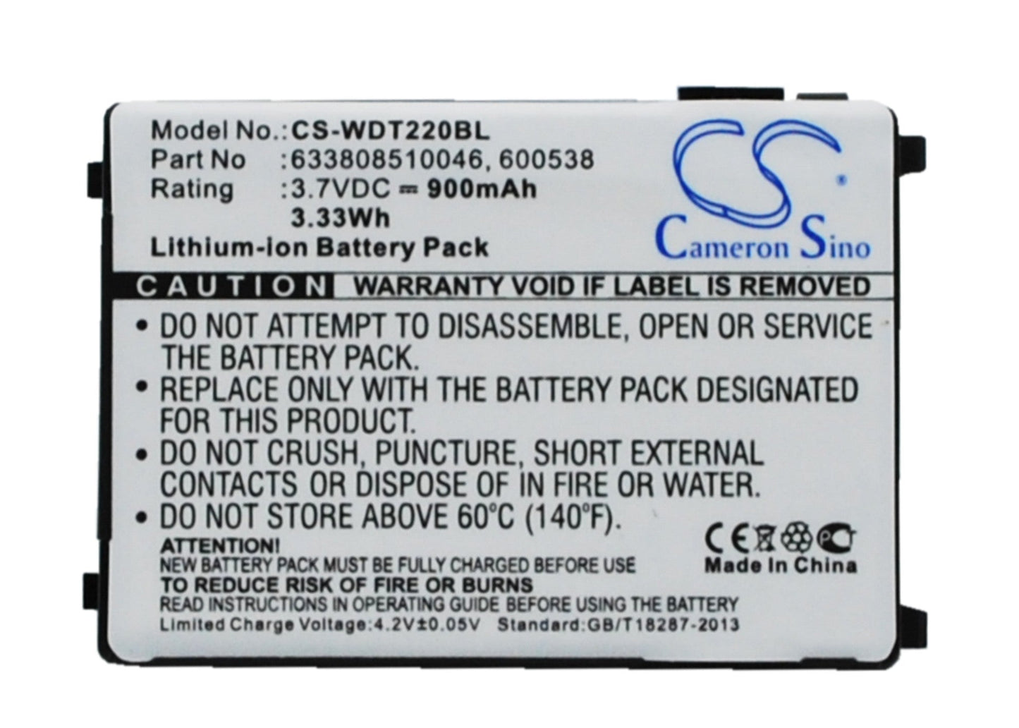 Replacement Battery for Datalogic  Falcon PDT – Barcode Scanner – 900mAh / 3.33Wh / 3.7V