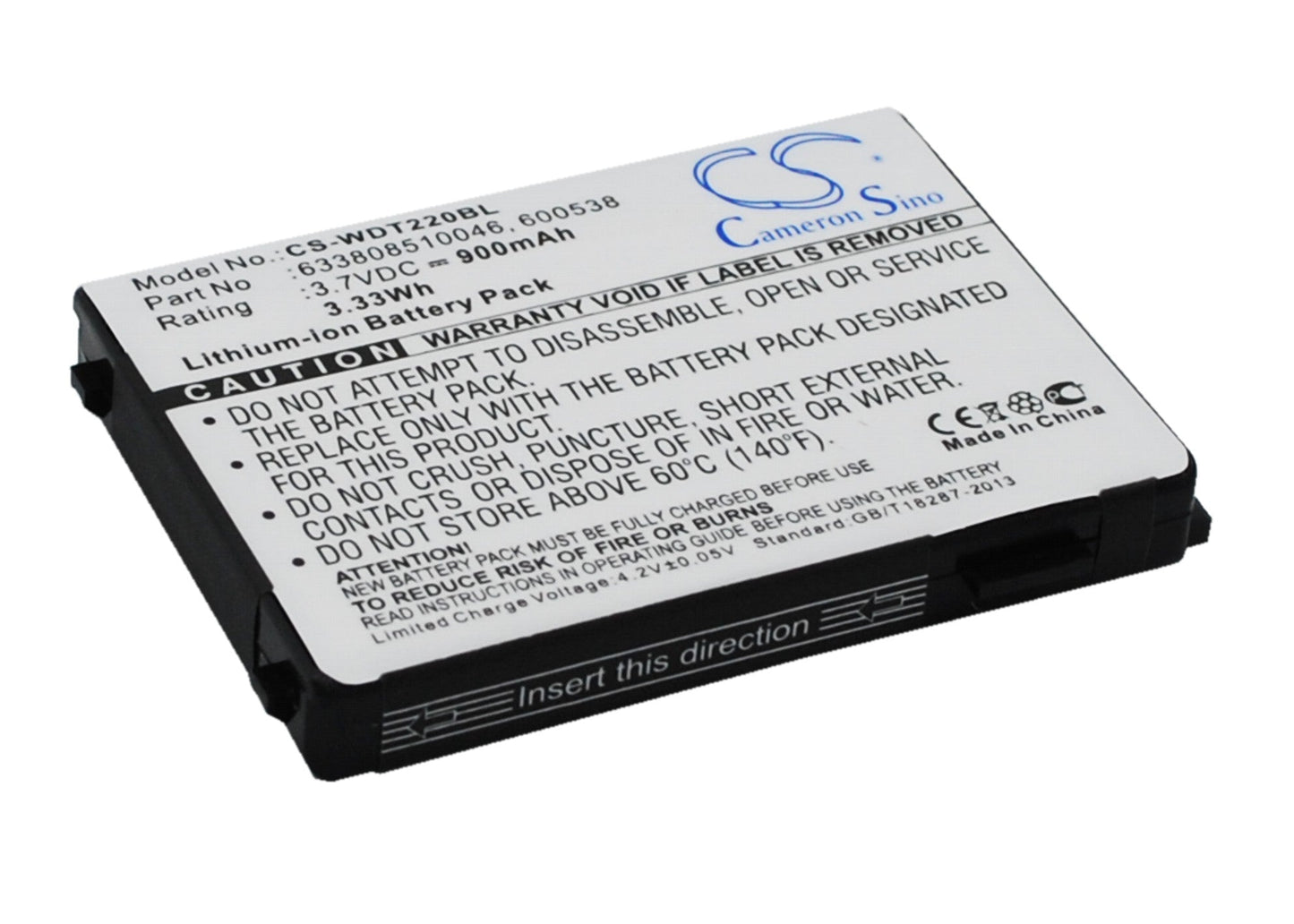 Replacement Battery for Falcon  PT40 – Barcode Scanner – 900mAh / 3.33Wh / 3.7V