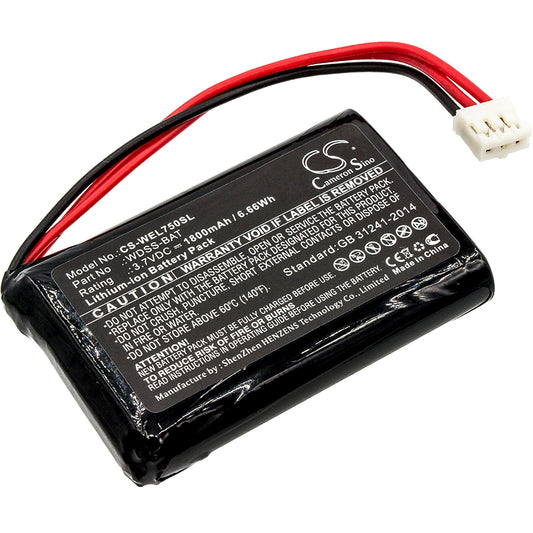 Replacement Battery for Vernier Wireless Dynamics Sensor System – Equipment, Survey, Test – 1800mAh / 3.7V