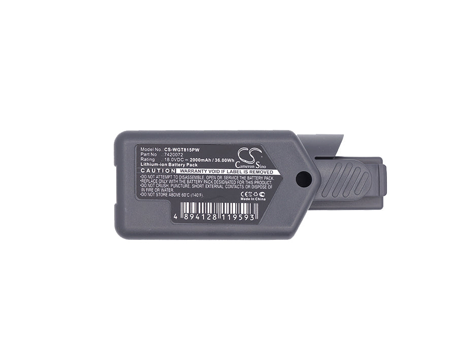 Replacement Battery for WOLF Garten  7420096 – Power Tools – 2000mAh / 36.00Wh / 18.0V