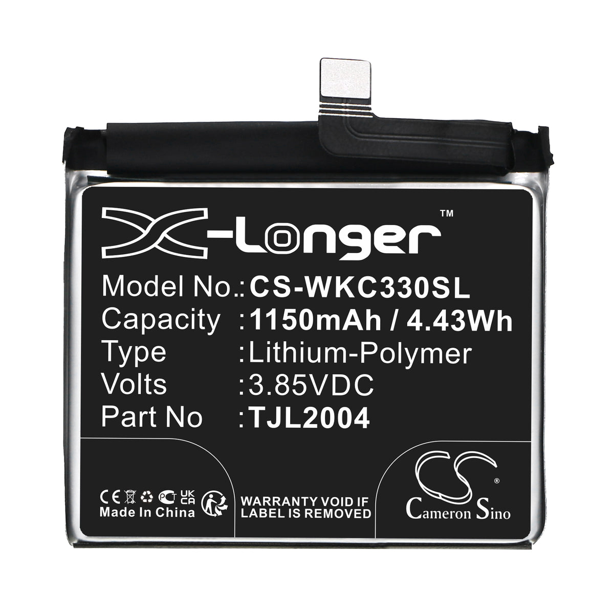 Replacement Battery for Wiko Rakuten Mini – Mobile, SmartPhone – 1150mAh / 3.85V