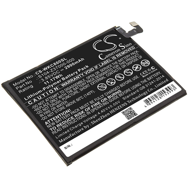 Replacement Battery for Wiko View 2 – Mobile, SmartPhone – 2900mAh / 3.85V - image 1