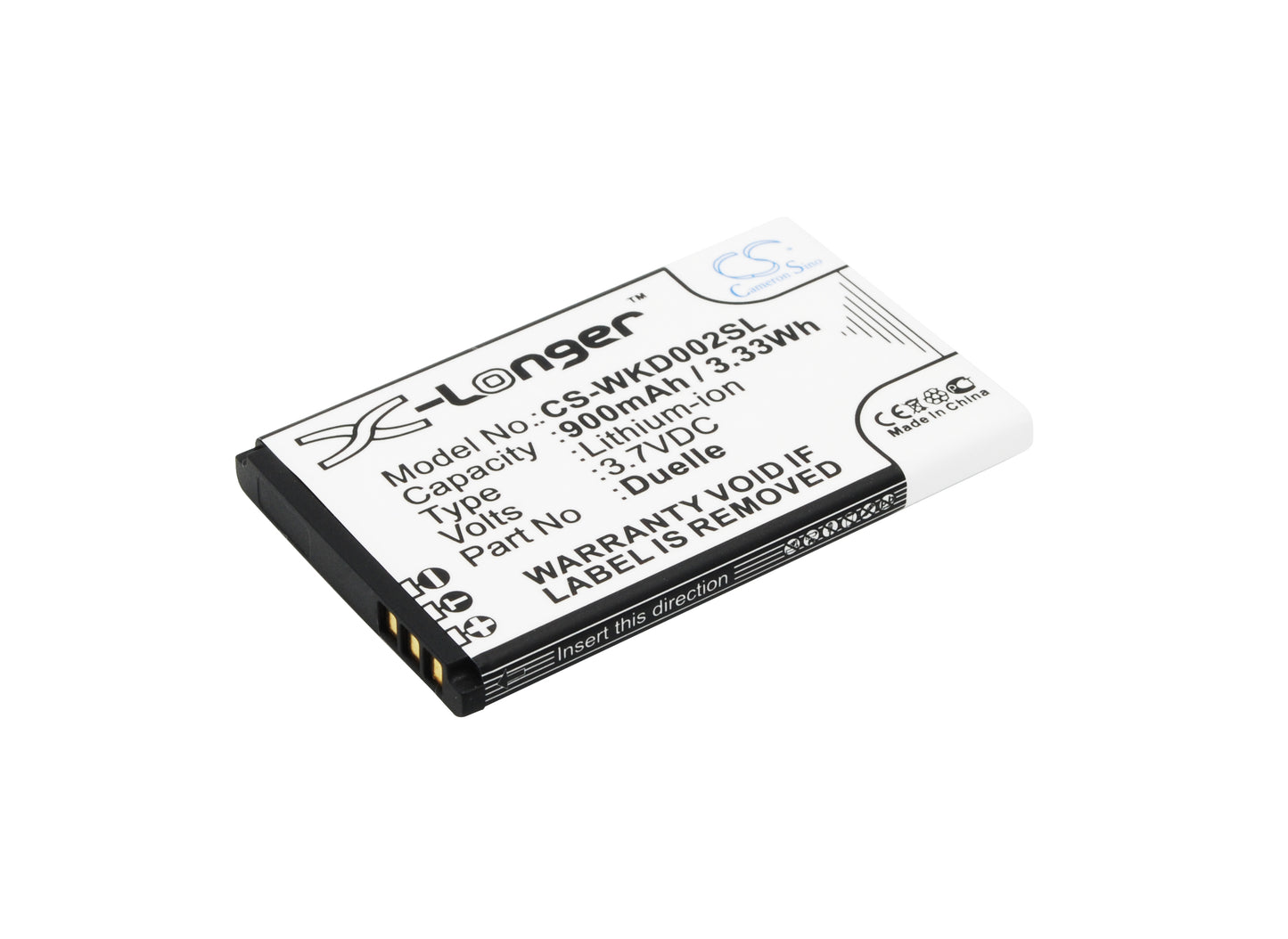 Replacement Battery for Wiko DuElle – Mobile, SmartPhone – 900mAh / 3.7V - image 1