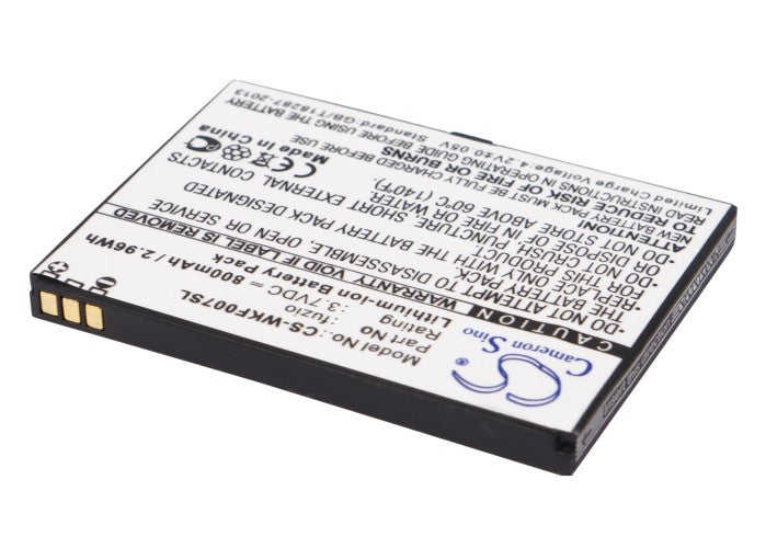 Replacement Battery for Wiko FUZIO – Mobile, SmartPhone – 800mAh / 3.7V - image 1