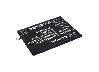 Replacement Battery for Wiko  FEVER – Mobile, SmartPhone – 3000mAh / 11.40Wh / 3.8V