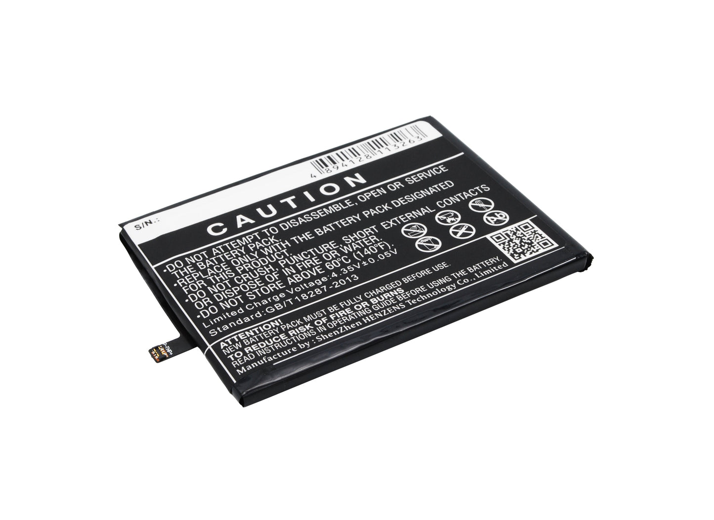 Replacement Battery for Wiko  FEVER – Mobile, SmartPhone – 3000mAh / 11.40Wh / 3.8V