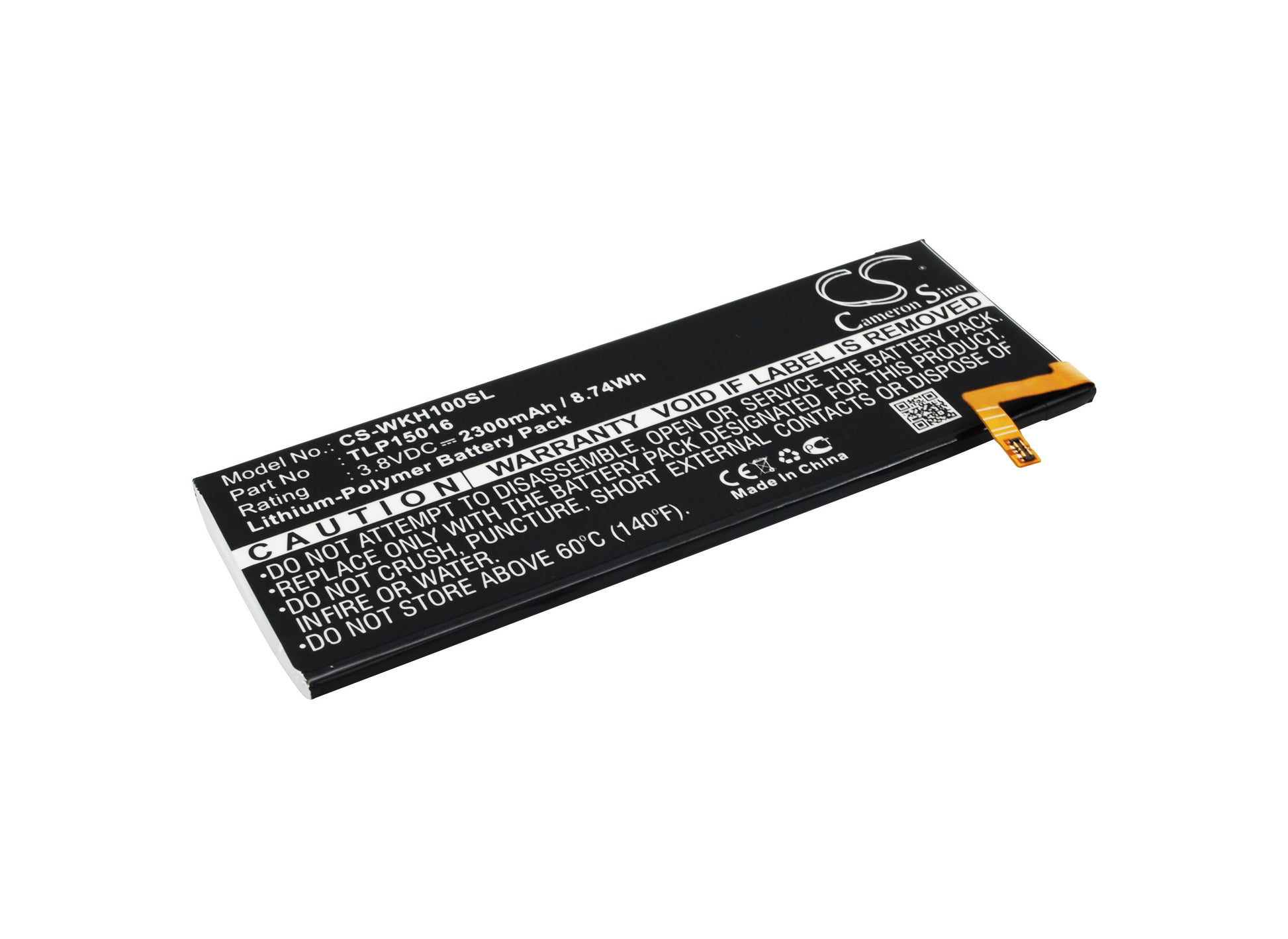 Replacement Battery for Wiko Highway Star – Mobile, SmartPhone – 2300mAh / 3.8V - image 1