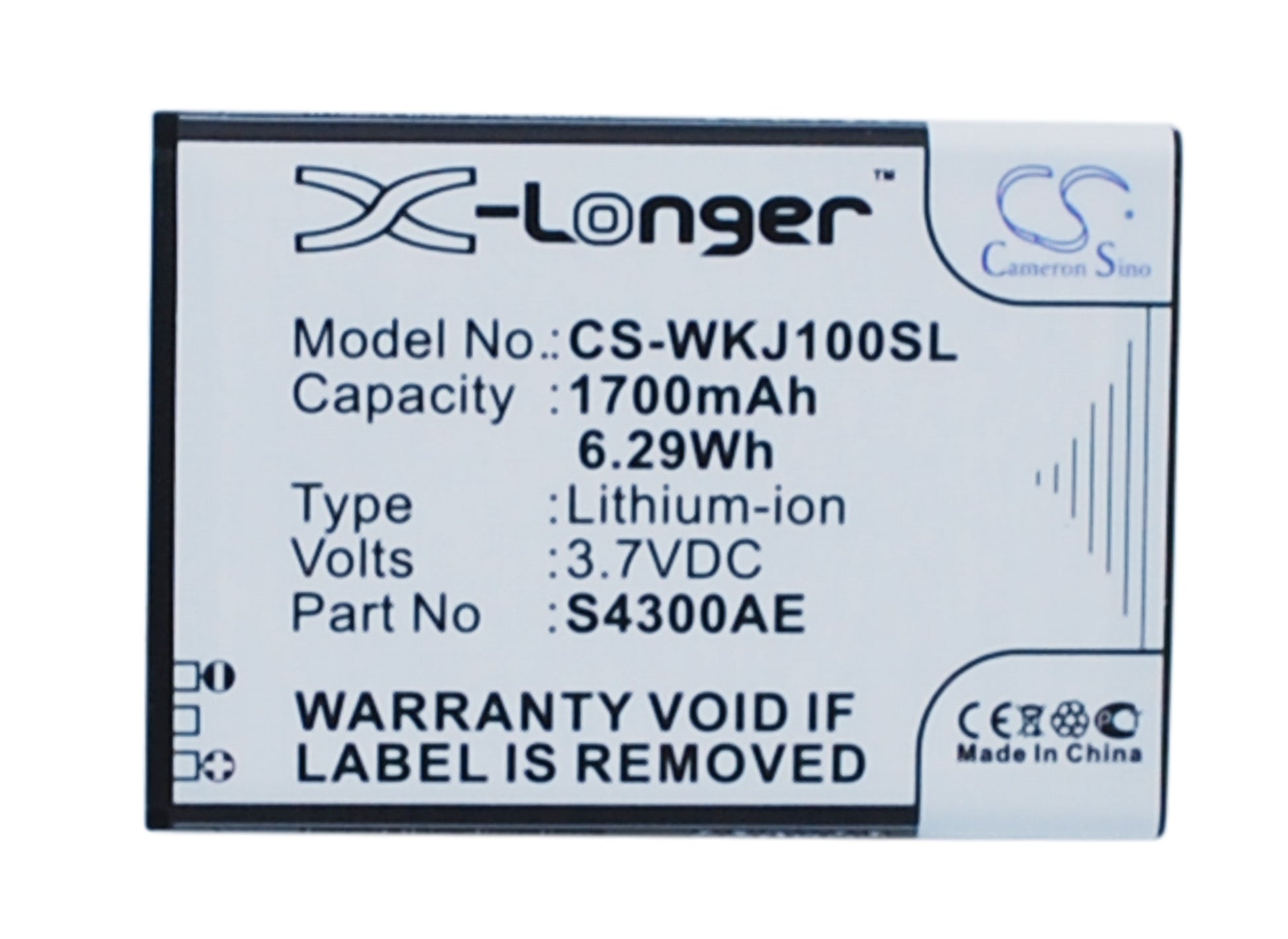 Replacement Battery for Wiko Jimmy – Mobile, SmartPhone – 1700mAh / 3.7V - image 1