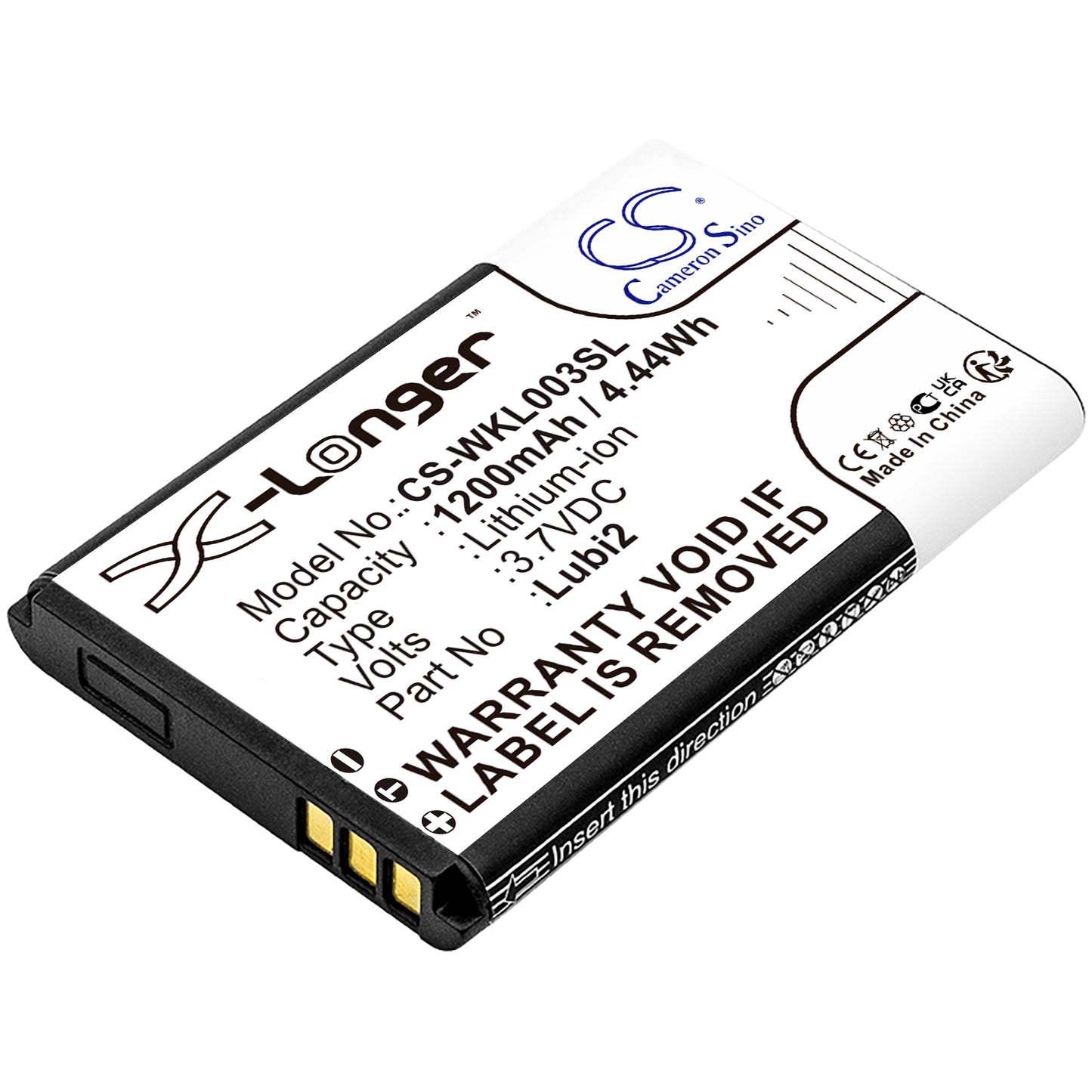 Replacement Battery for WINNER | Aligator | Wiko | TWZ | Mегафон | I-Mobile | Noktel | WayteQ | CPA | Vertu WG1 – Mobile, SmartPhone – 1200mAh / 3.7V - image 1