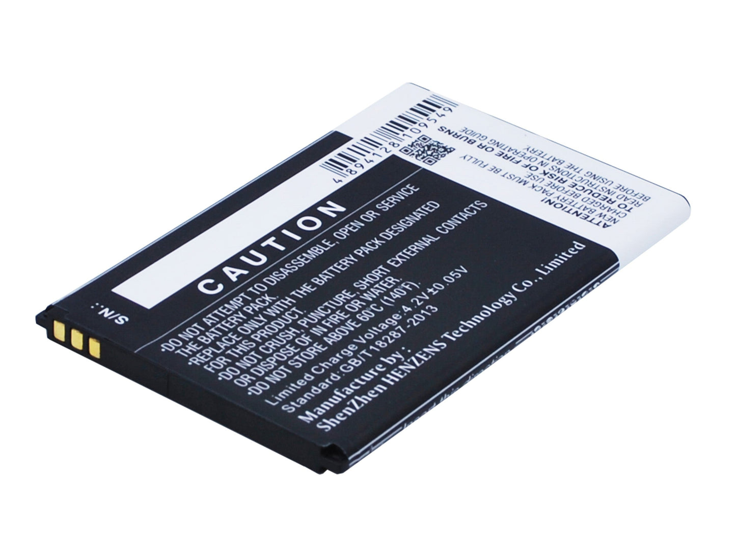 Replacement Battery for Wiko  LENNY 2 – Mobile, SmartPhone – 1800mAh / 6.66Wh / 3.7V