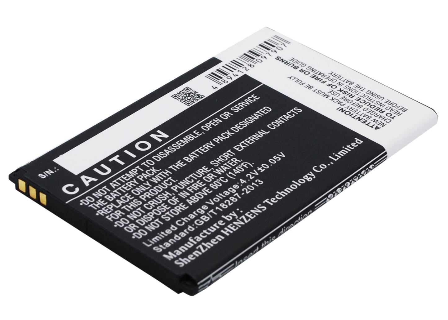 Replacement Battery for Wiko  B0386126 – Mobile, SmartPhone – 1800mAh / 6.66Wh / 3.7V