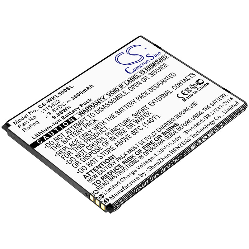 Replacement Battery for Wiko Lenny 5 – Mobile, SmartPhone – 2600mAh / 3.8V - image 1