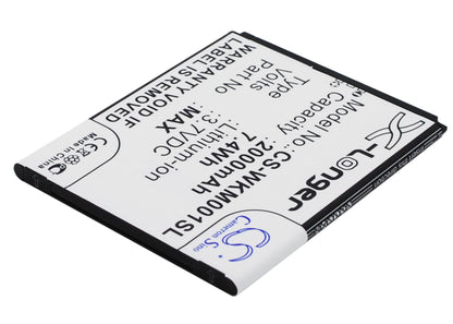 Replacement Battery for Biackphone  BP1 – Mobile, SmartPhone – 2000mAh / 7.40Wh / 3.7V