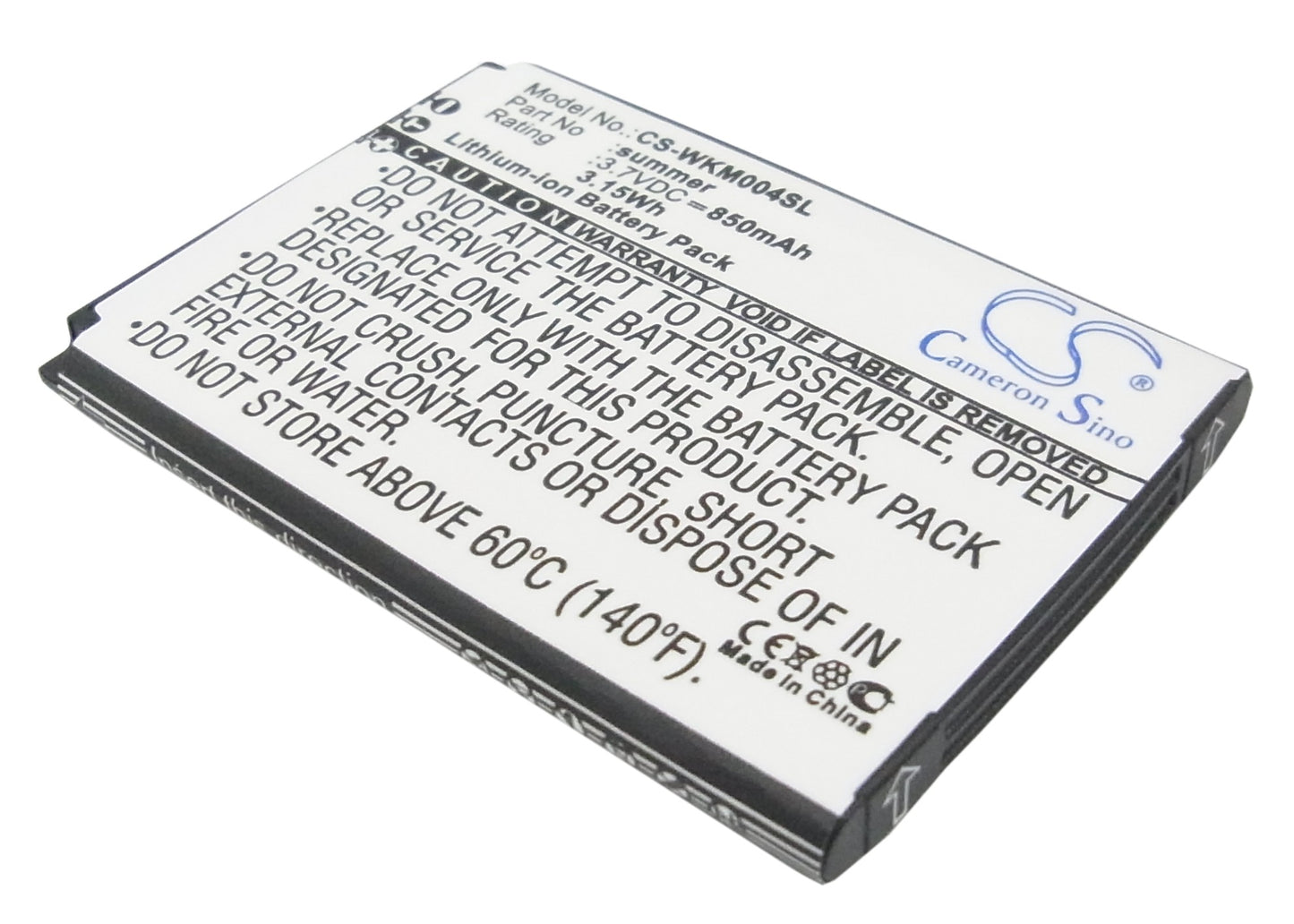 Replacement Battery for Wiko SUMMER – Mobile, SmartPhone – 850mAh / 3.7V - image 1