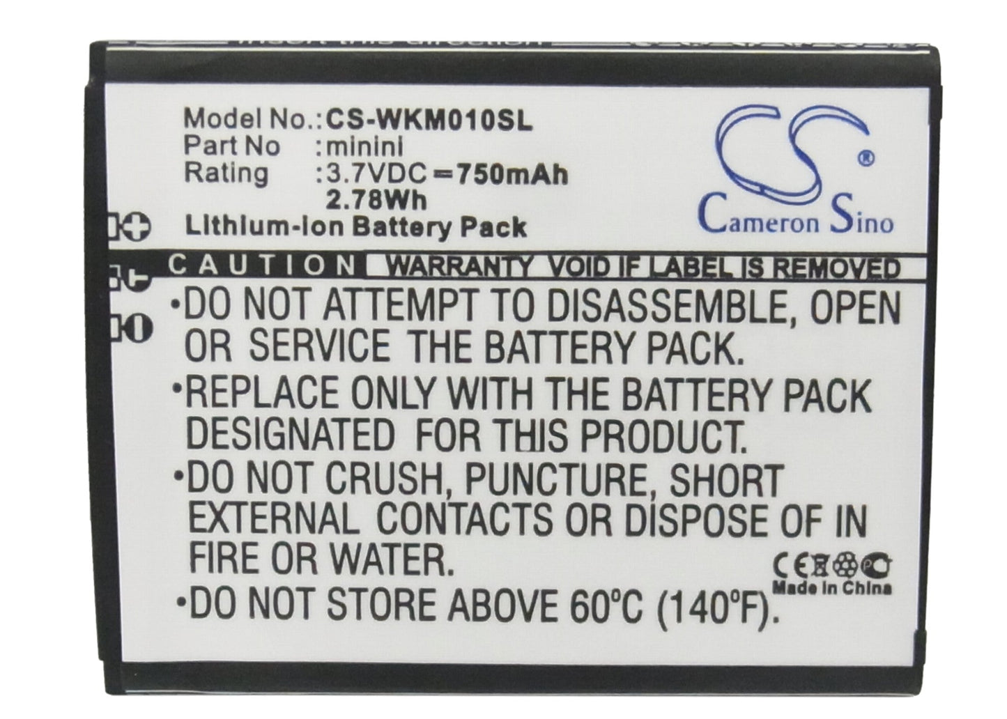 Replacement Battery for BLU  Spark – Mobile, SmartPhone – 750mAh / 2.78Wh / 3.7V