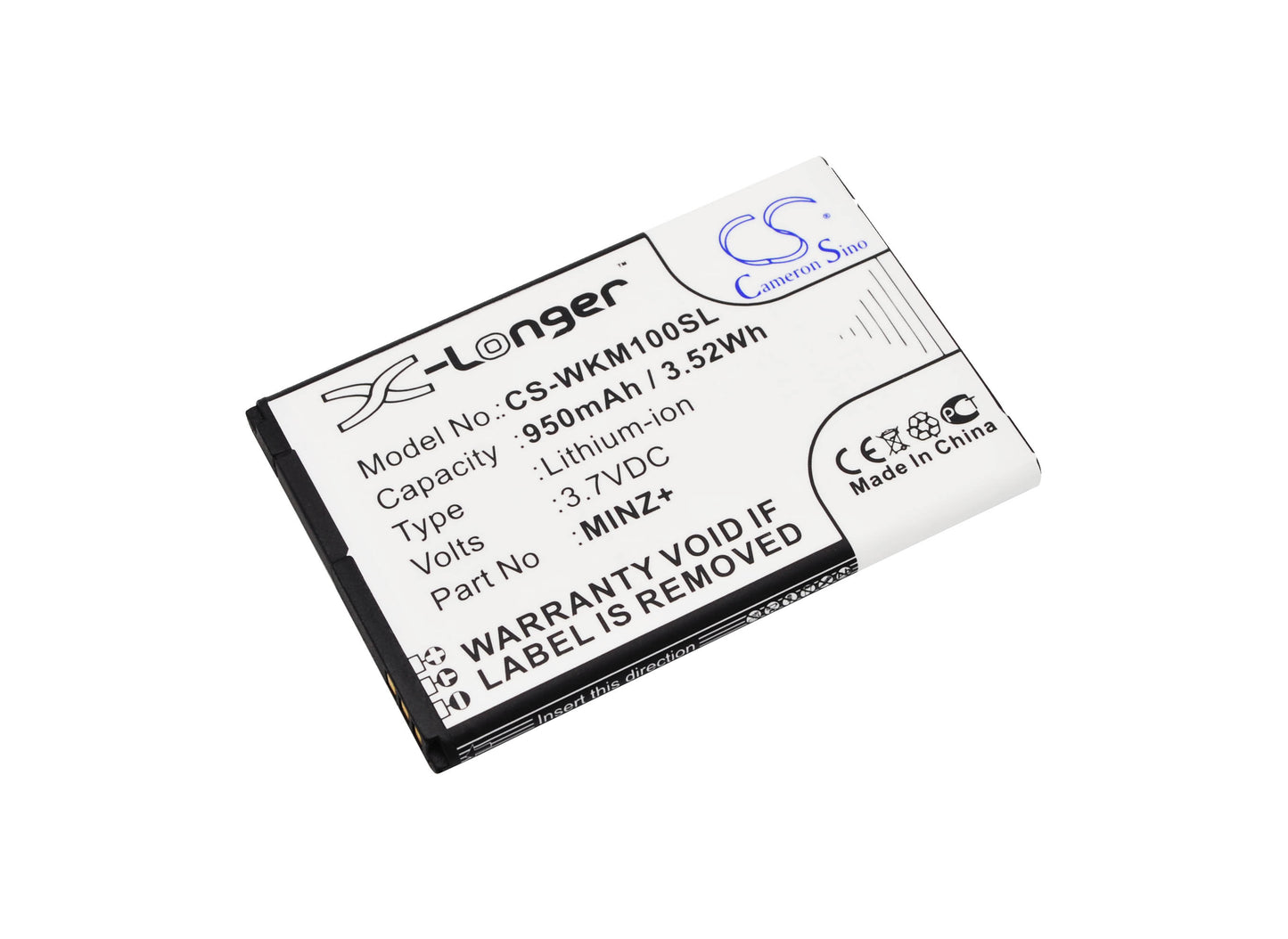 Replacement Battery for Wiko Minz – Mobile, SmartPhone – 950mAh / 3.7V - image 1