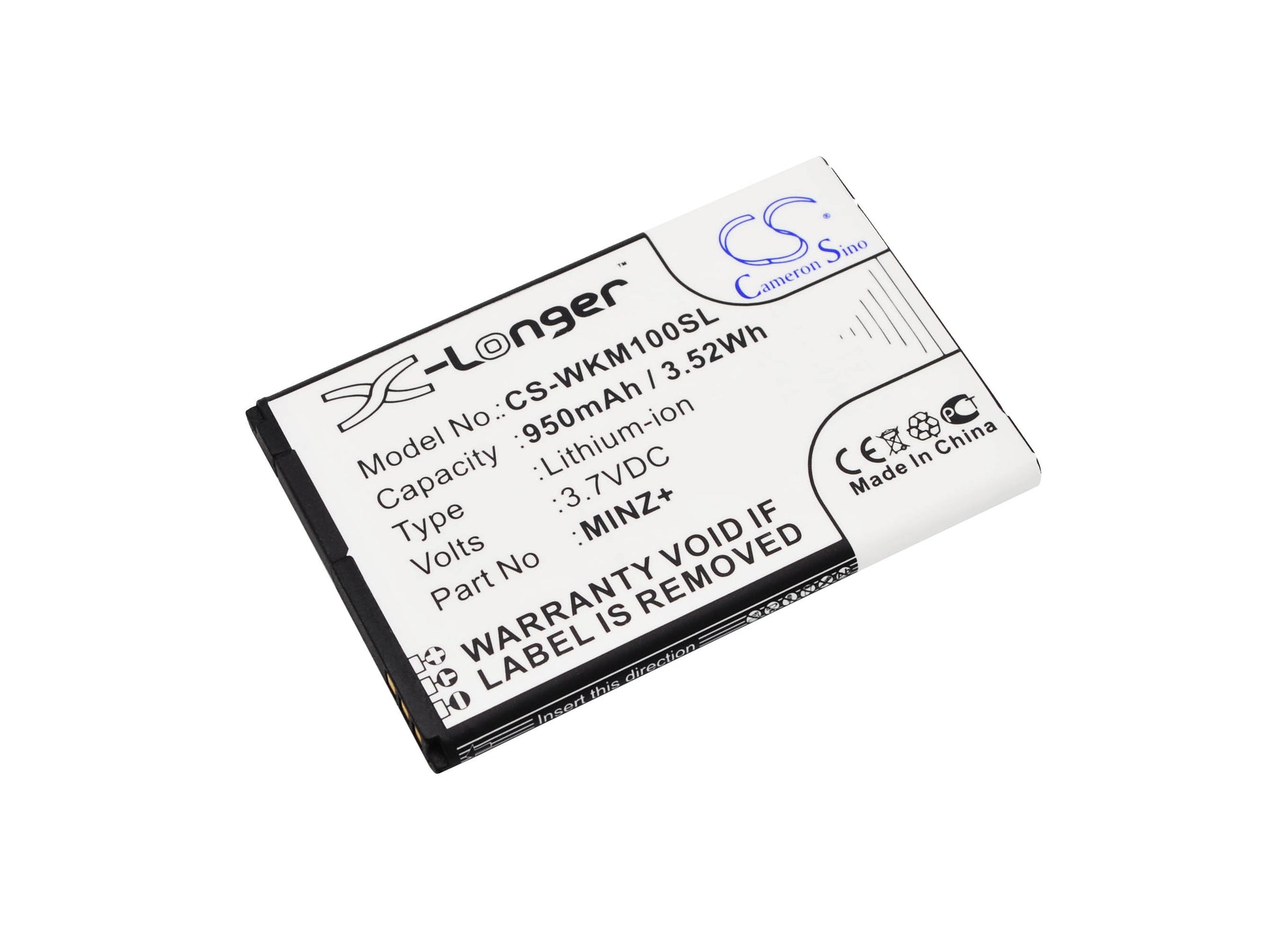 Replacement Battery for Wiko Minz – Mobile, SmartPhone – 950mAh / 3.7V - image 1