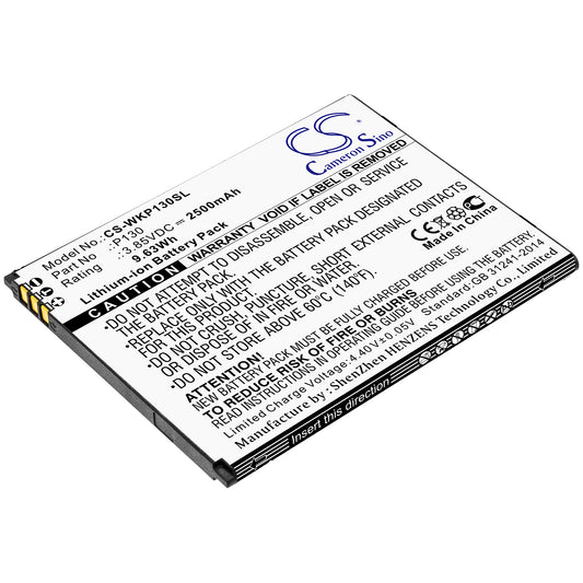 Replacement Battery for Wiko P130 – Mobile, SmartPhone – 2500mAh / 3.85V - image 1