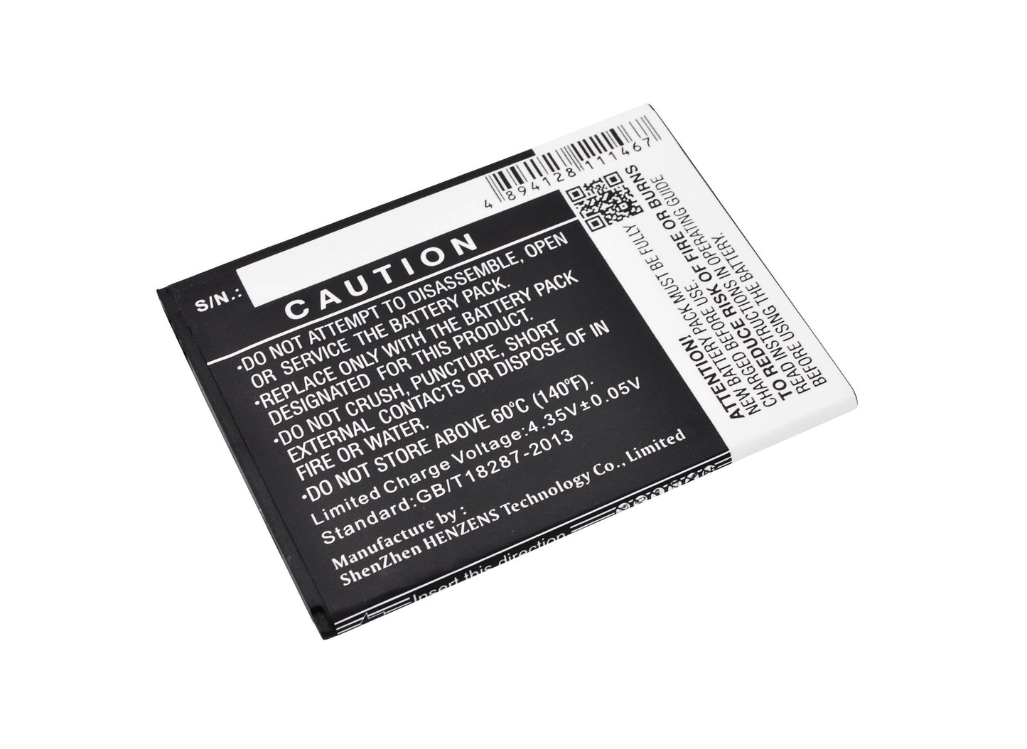Replacement Battery for Wiko  Pulp 3G – Mobile, SmartPhone – 2500mAh / 9.50Wh / 3.8V
