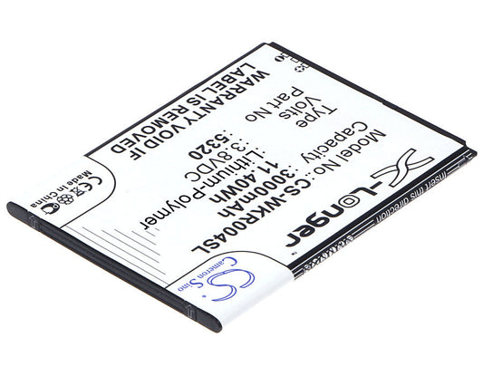Replacement Battery for Casper  VIA V6 – Mobile, SmartPhone – 3000mAh / 11.40Wh / 3.8V