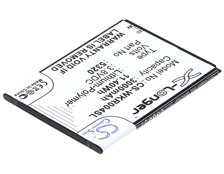 Replacement Battery for Wiko  RIDGE FAB – Mobile, SmartPhone – 3000mAh / 11.40Wh / 3.8V