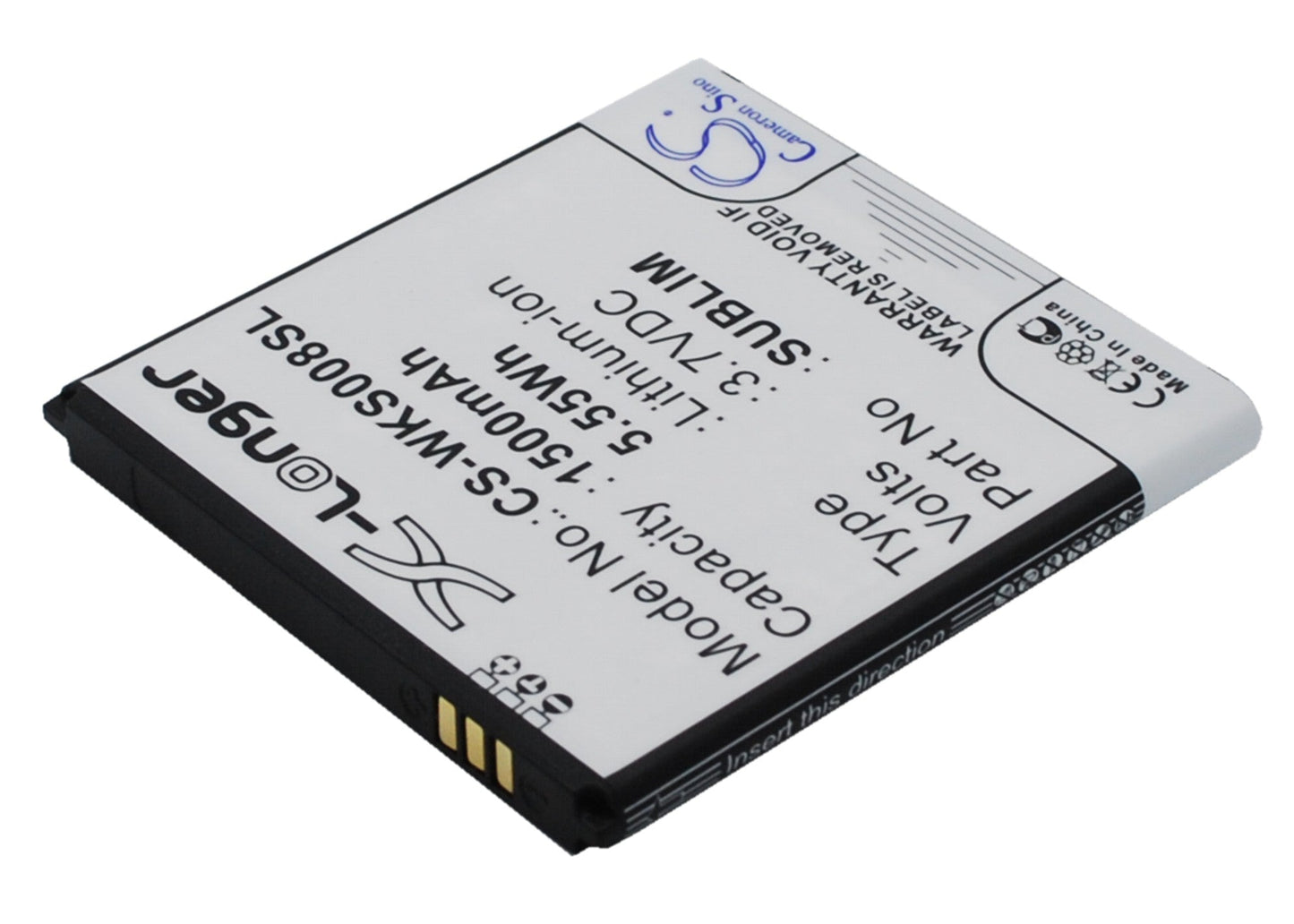 Replacement Battery for Fly  IQ442 – Mobile, SmartPhone – 1500mAh / 5.55Wh / 3.7V