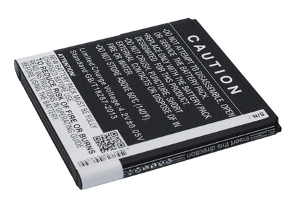 Replacement Battery for NGM  WEMOVE MIRACLE – Mobile, SmartPhone – 1500mAh / 5.55Wh / 3.7V