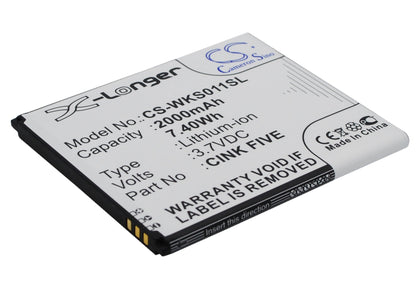 Replacement Battery for T-KING  K1391 – Mobile, SmartPhone – 2000mAh / 7.40Wh / 3.7V