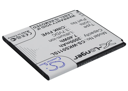 Replacement Battery for T-KING  K1391 – Mobile, SmartPhone – 2000mAh / 7.40Wh / 3.7V