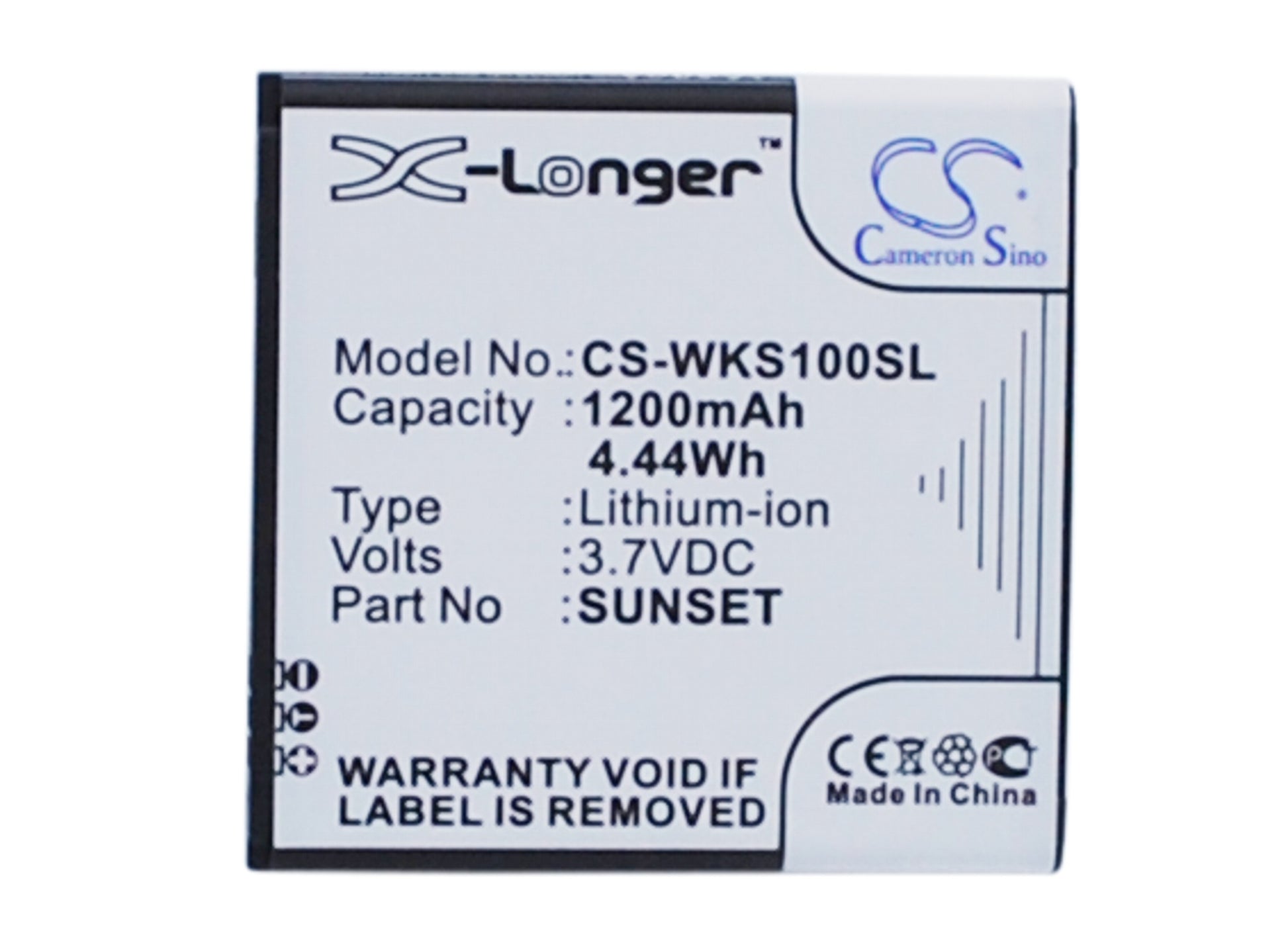 Replacement Battery for Wiko | BLU Sunset – Mobile, SmartPhone – 1200mAh / 3.7V - image 1