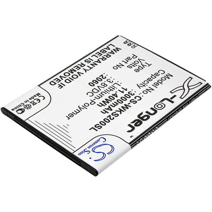Replacement Battery for Wiko  L5261AE – Mobile, SmartPhone – 3000mAh / 11.40Wh / 3.8V