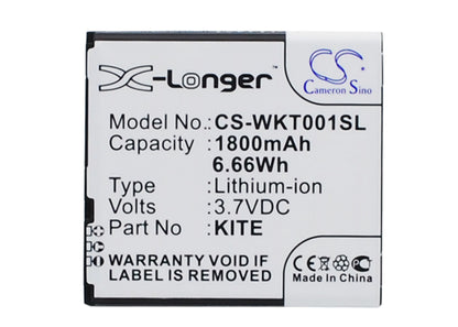 Replacement Battery for Wiko KITE – Mobile, SmartPhone – 1800mAh / 3.7V - image 1