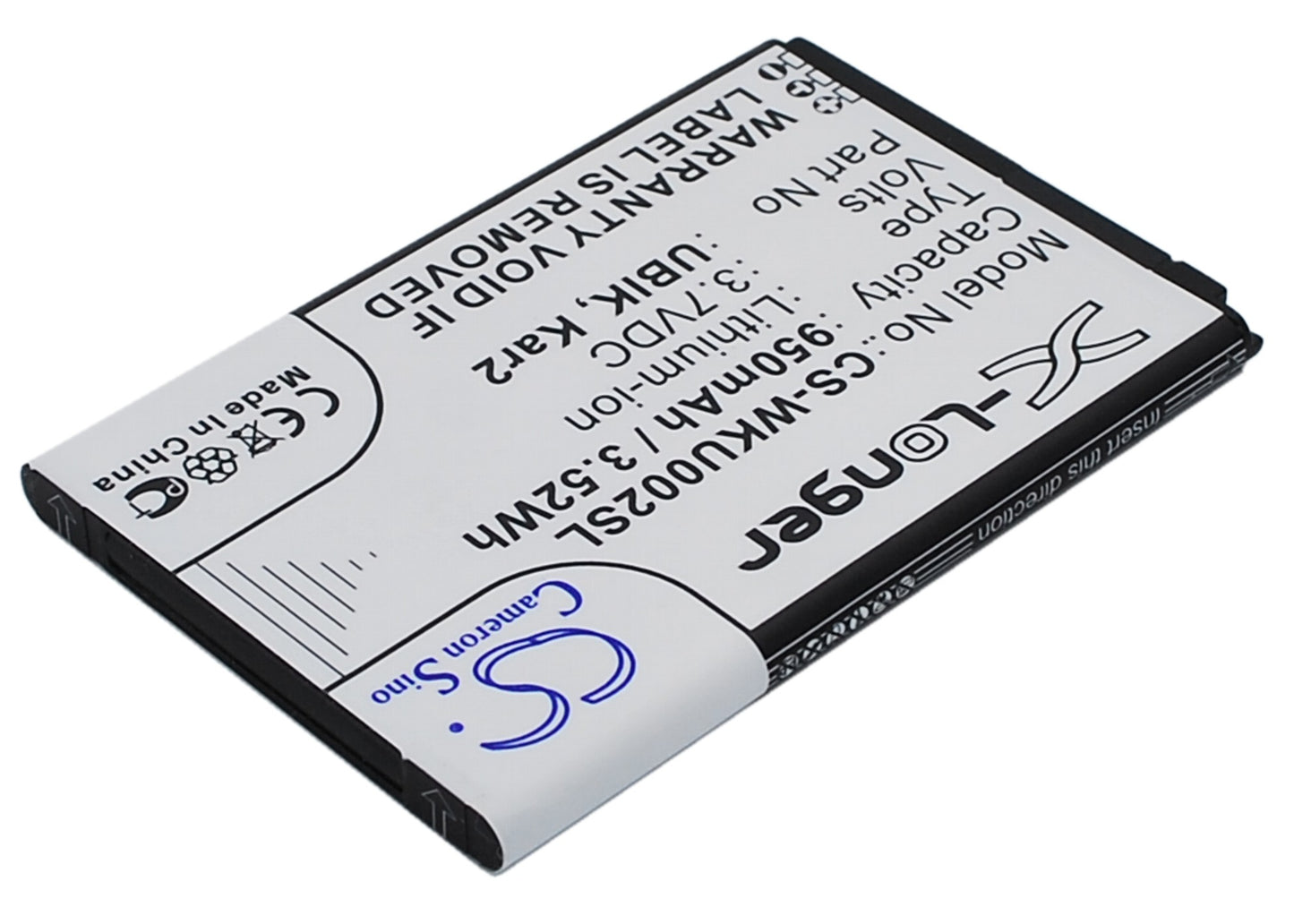 Replacement Battery for Wiko UBIK – Mobile, SmartPhone – 950mAh / 3.7V - image 2