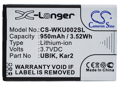 Replacement Battery for Wiko UBIK – Mobile, SmartPhone – 950mAh / 3.7V - image 5