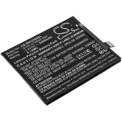 Replacement Battery for Wiko U Feel – Mobile, SmartPhone – 2400mAh / 3.8V - image 1