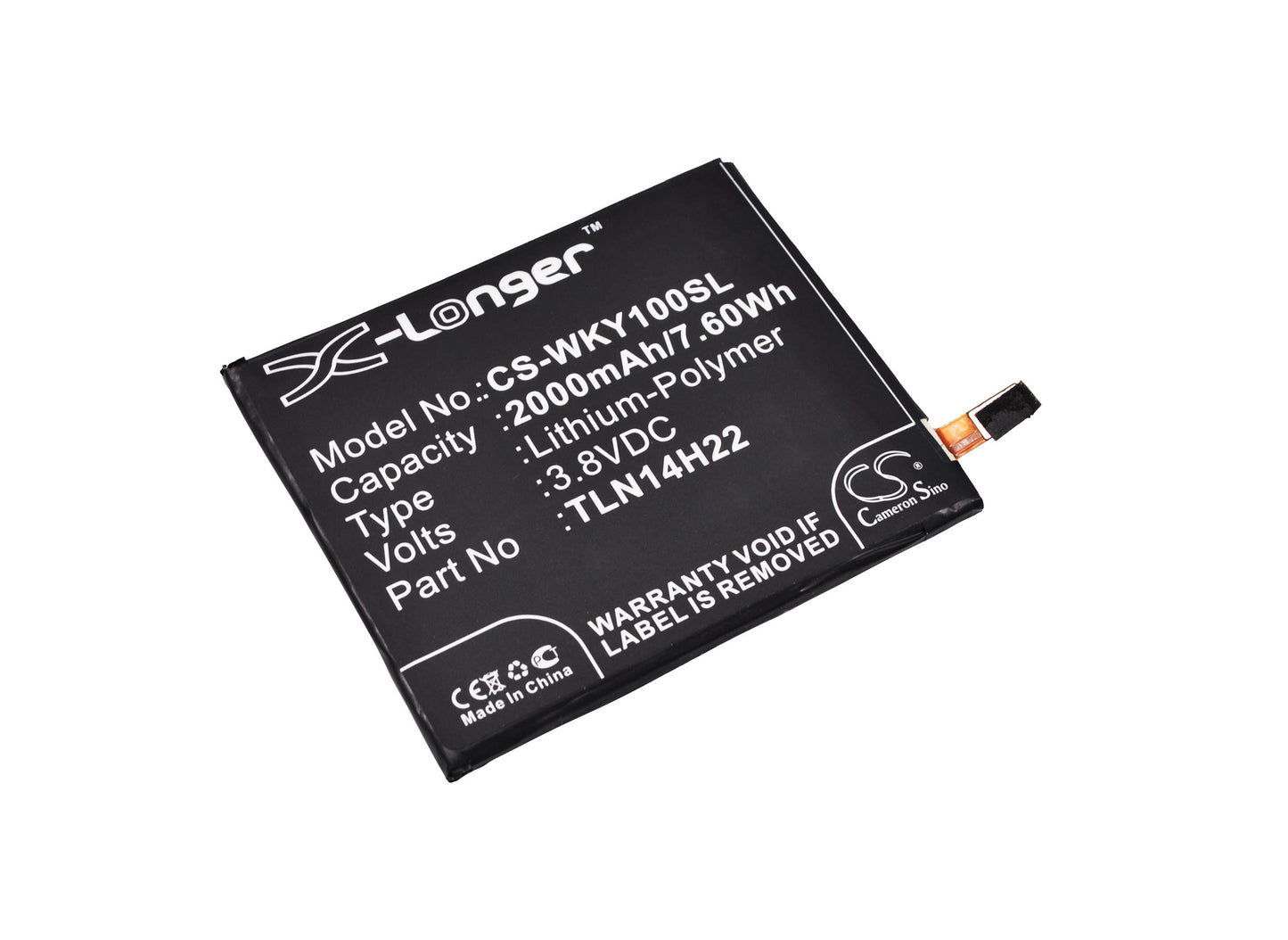 Replacement Battery for Wiko Highway Signs – Mobile, SmartPhone – 2000mAh / 3.8V - image 1