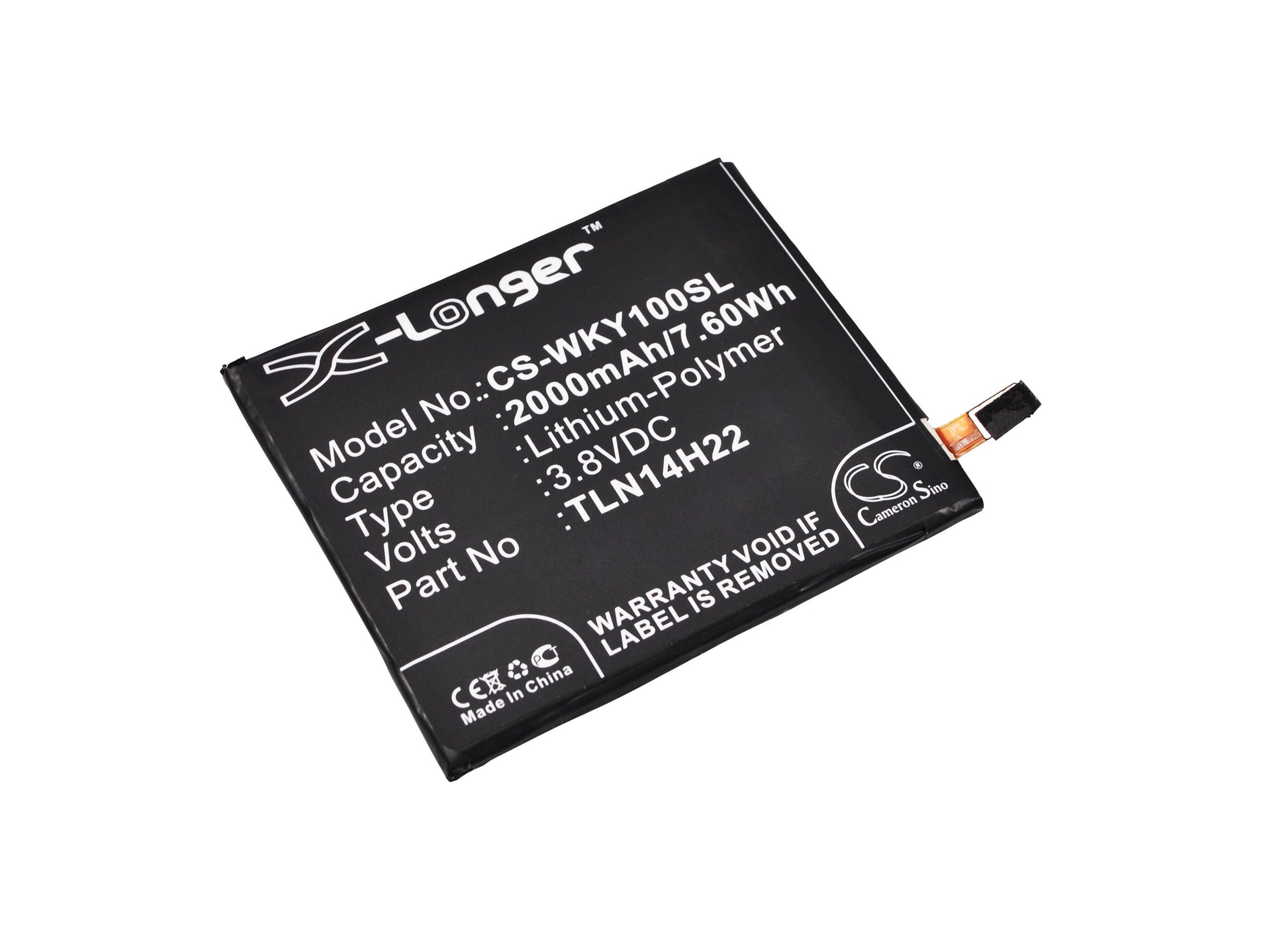 Replacement Battery for Wiko Highway Signs – Mobile, SmartPhone – 2000mAh / 3.8V - image 1