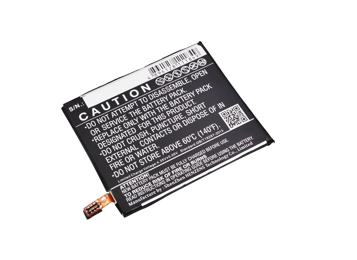 Replacement Battery for Wiko  Highway Pure – Mobile, SmartPhone – 2000mAh / 7.60Wh / 3.8V