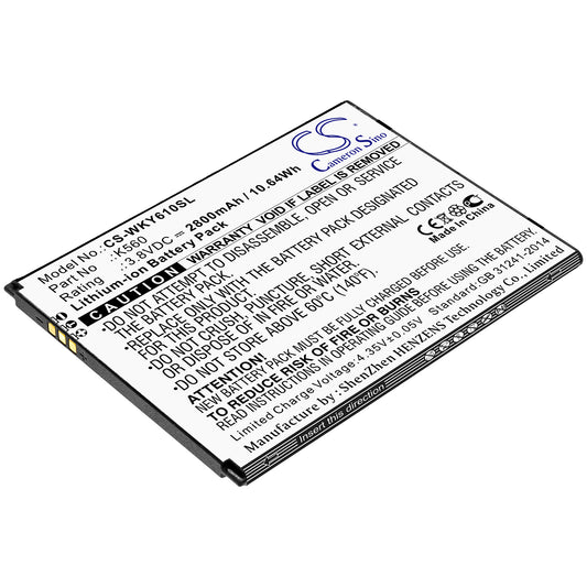 Replacement Battery for Wiko Y61 – Mobile, SmartPhone – 2800mAh / 3.8V - image 1