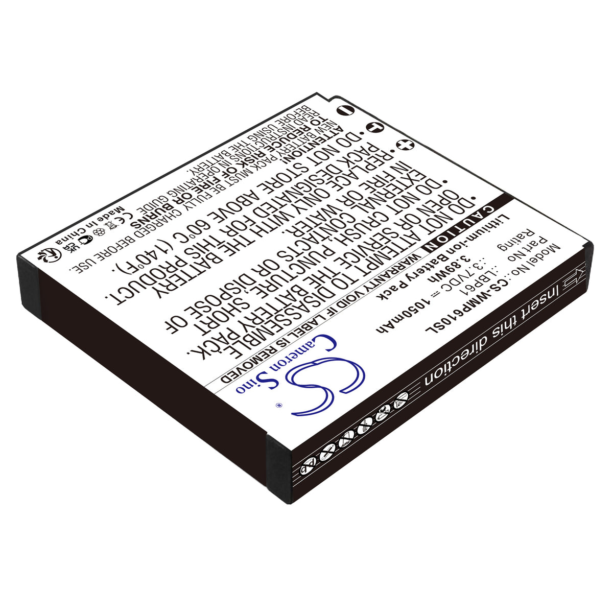 Replacement Battery for Wisycom MRP61 Transmitter – Transmitters & Receiver – 1050mAh / 3.7V