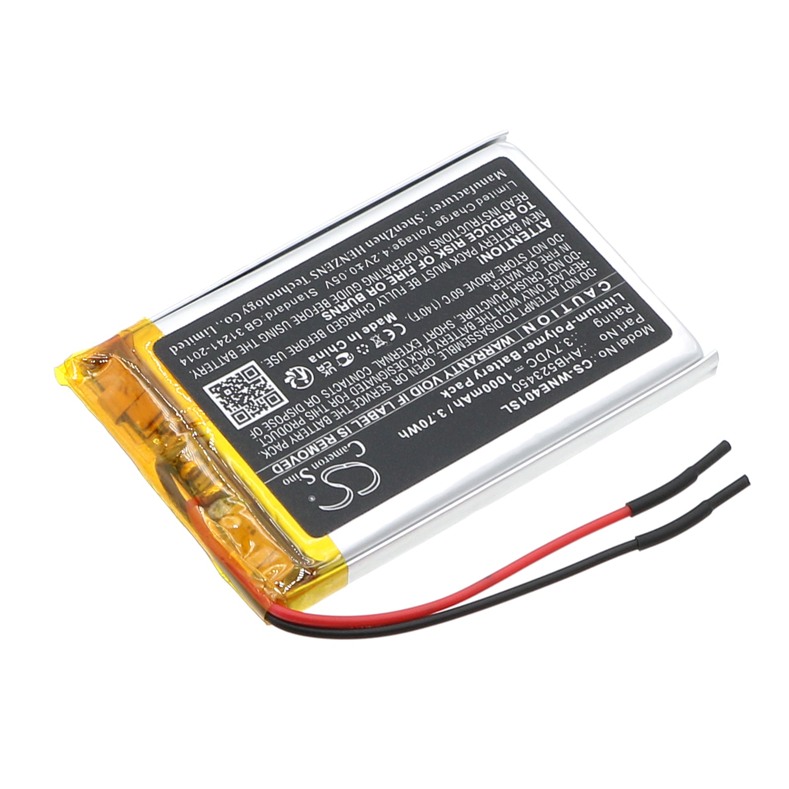 Replacement Battery for Weenect Silber WE401 – GPS, Navigator – 1000mAh / 3.7V - image 2