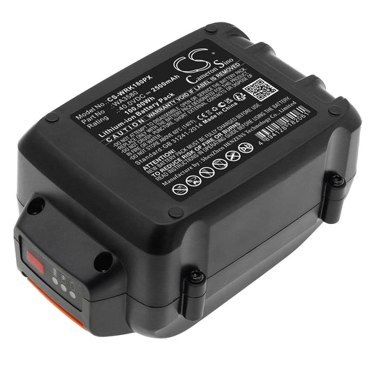 Replacement Battery for Worx  WA3747 – Power Tools – 2500mAh / 100.00Wh / 40.0V