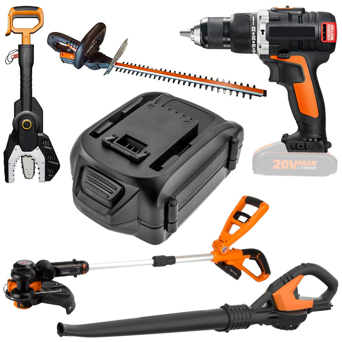 Replacement Battery for Worx 20V PowerShare – Power Tool – 4000mAh / 20V