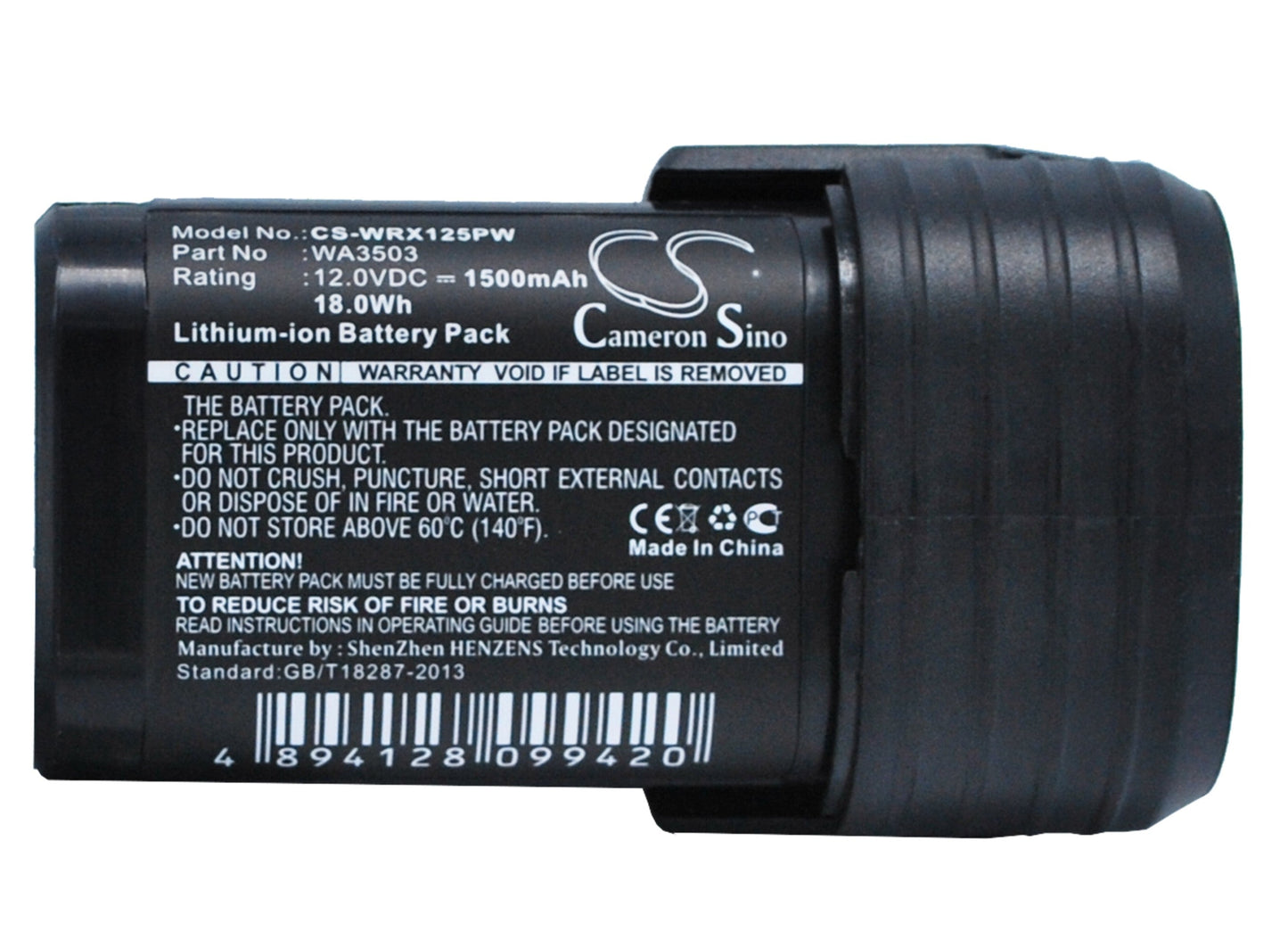 Replacement Battery for Rockwell  RK2510 – Power Tools – 1500mAh / 18.00Wh / 12.0V