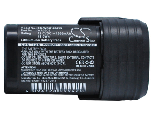 Replacement Battery for Rockwell | Worx RK2510 – Power Tool – 1500mAh / 12V
