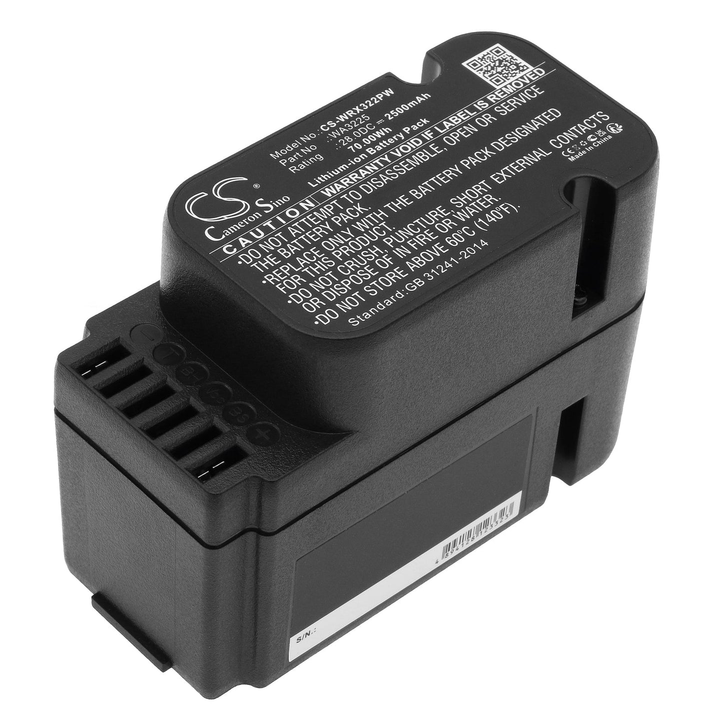 Replacement Battery for Worx  Landroid L1500 – Lawn Mowers – 2500mAh / 70.0Wh / 28.0V
