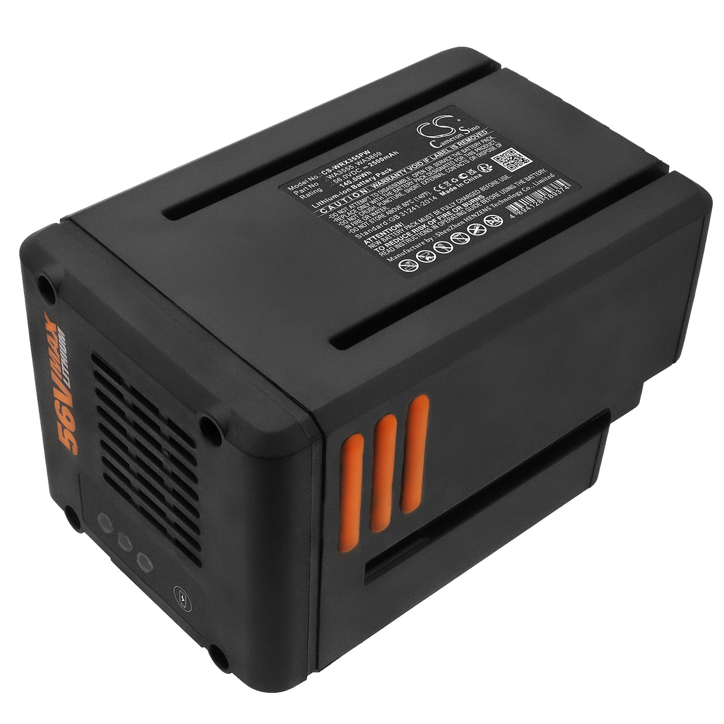Replacement Battery for Worx WG191 – Lawn Mowers – 2500mAh / 56V - image 3