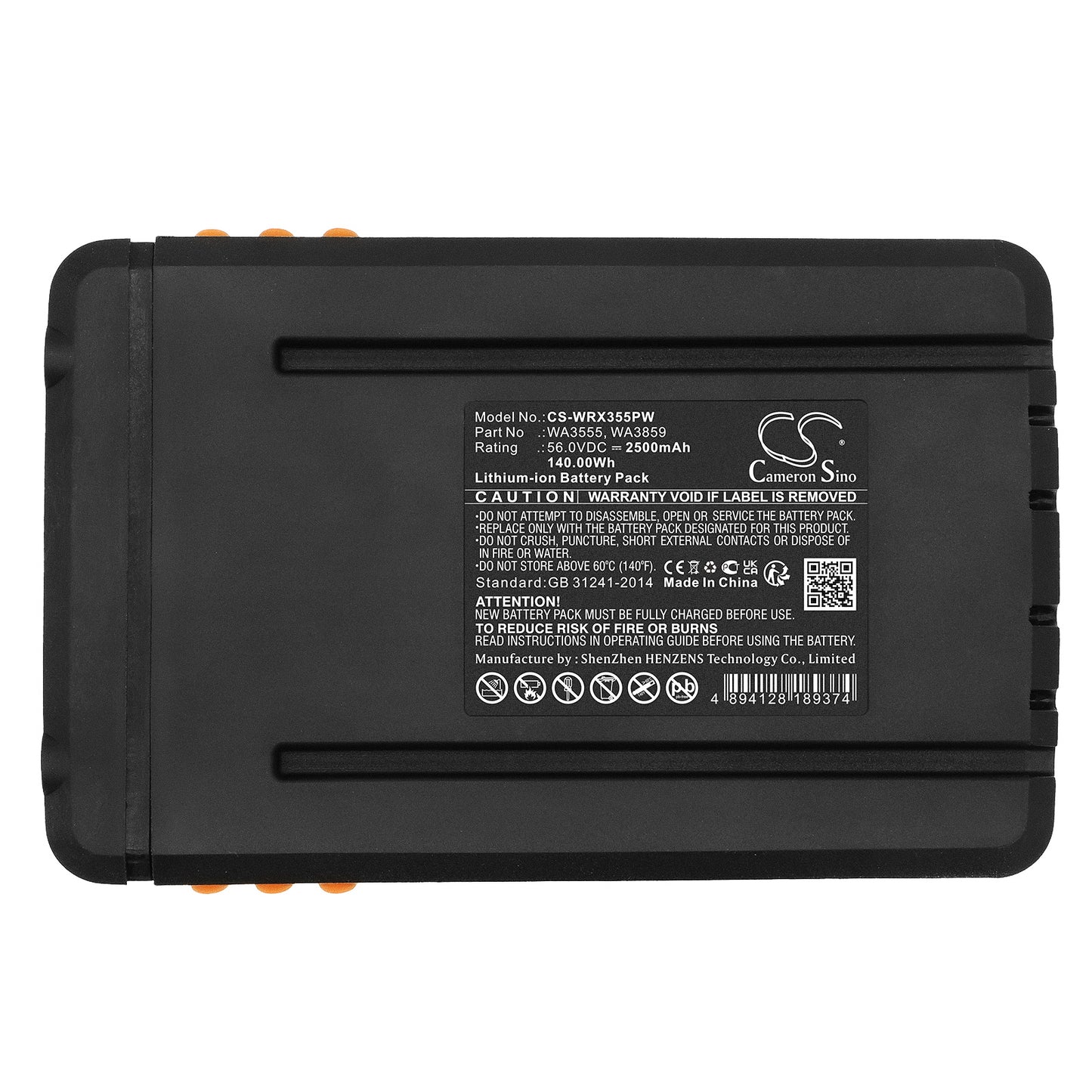 Replacement Battery for Worx WG191 – Lawn Mowers – 2500mAh / 56V - image 5