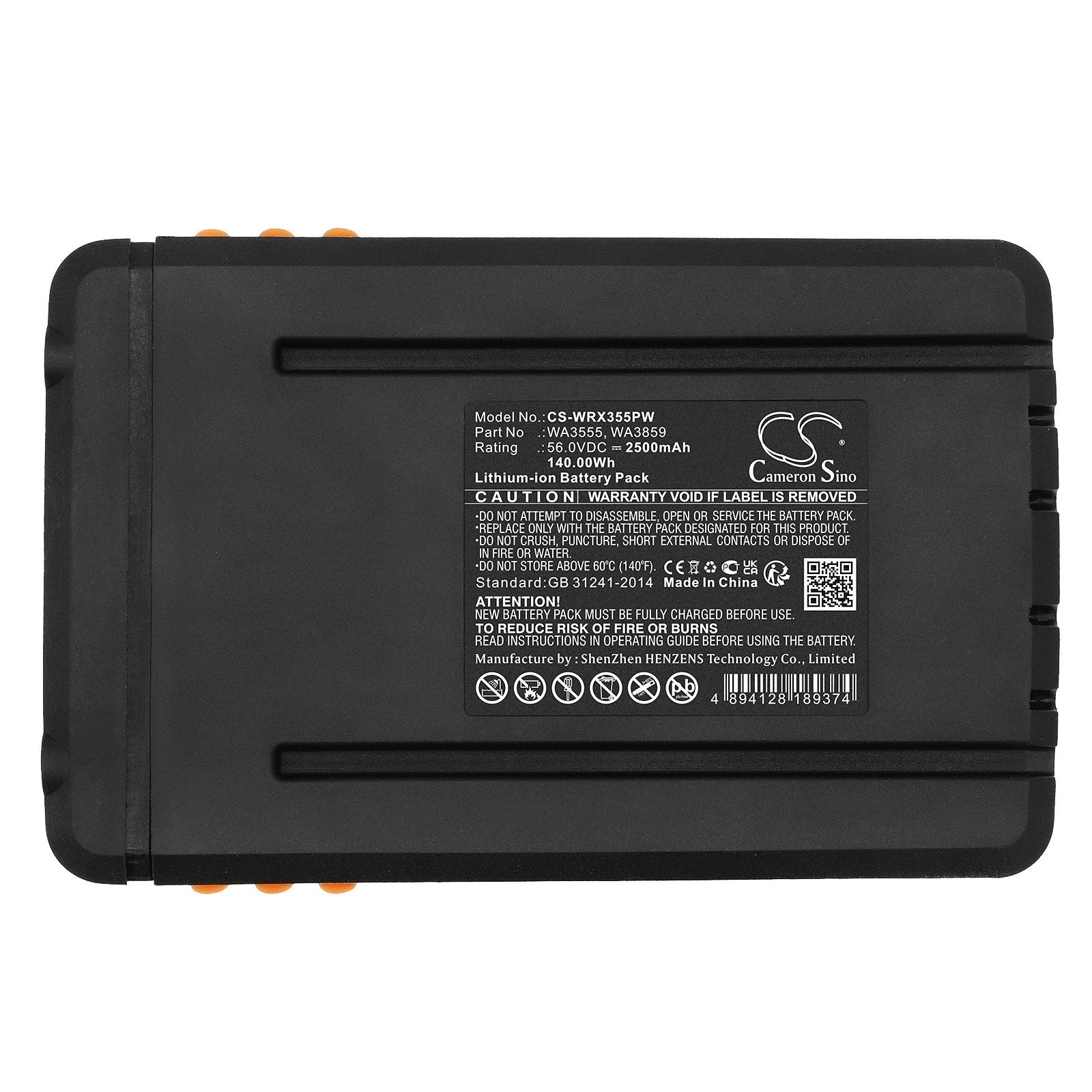 Replacement Battery for Worx WG191 – Lawn Mowers – 2500mAh / 56V - image 5